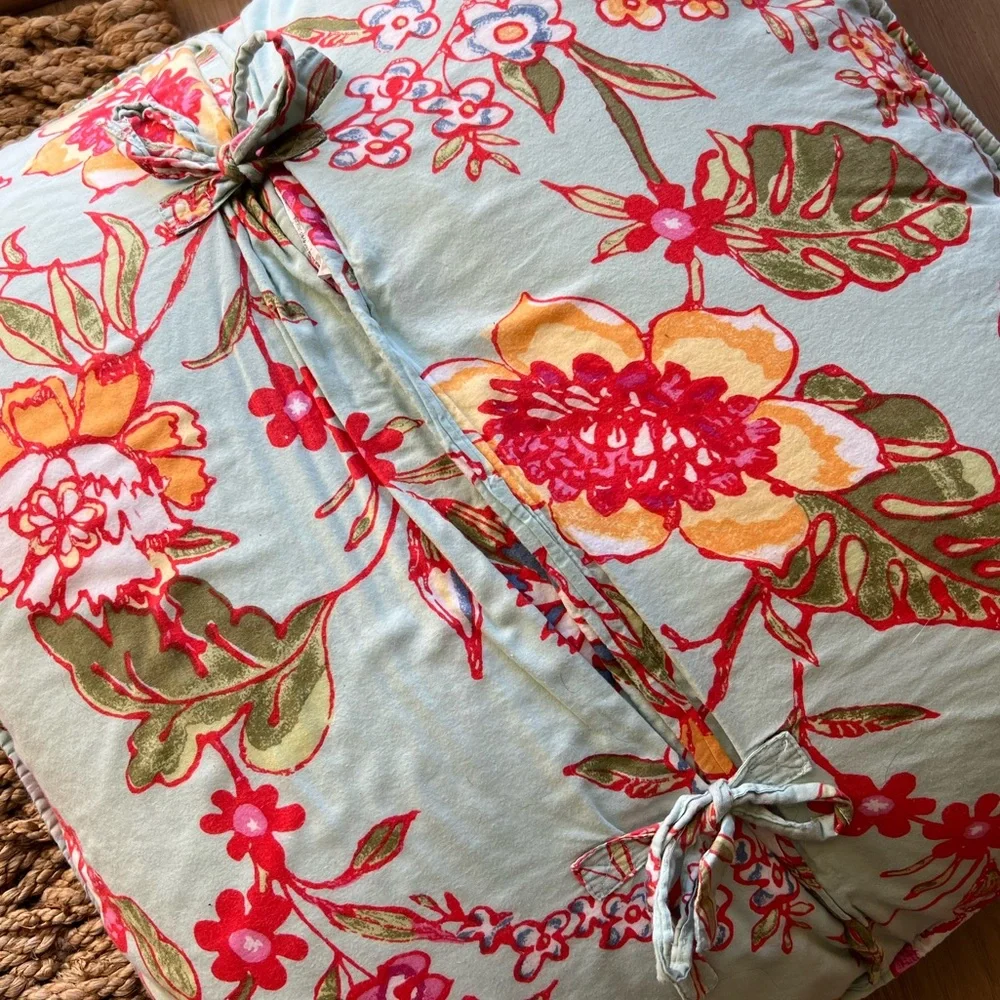 Pottery Barn Floral Euro Pillow Cover (only cover)
